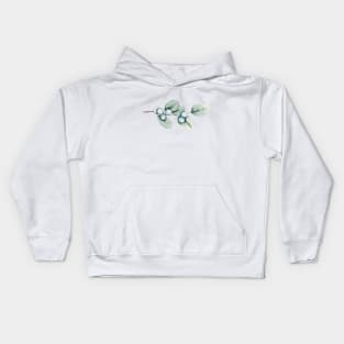 Watercolour olive brunch Kids Hoodie